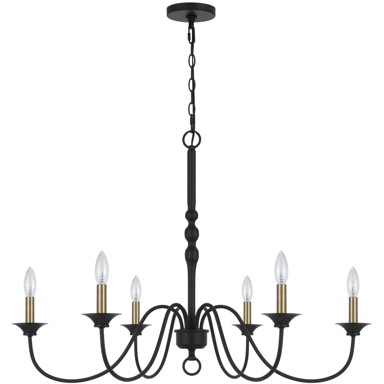 Cal lighting chandelier top