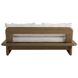 Fargo Shale and Weathered Teak Outdoor Settee
