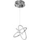 Circa LED 21 inch Chrome Pendant Ceiling Light