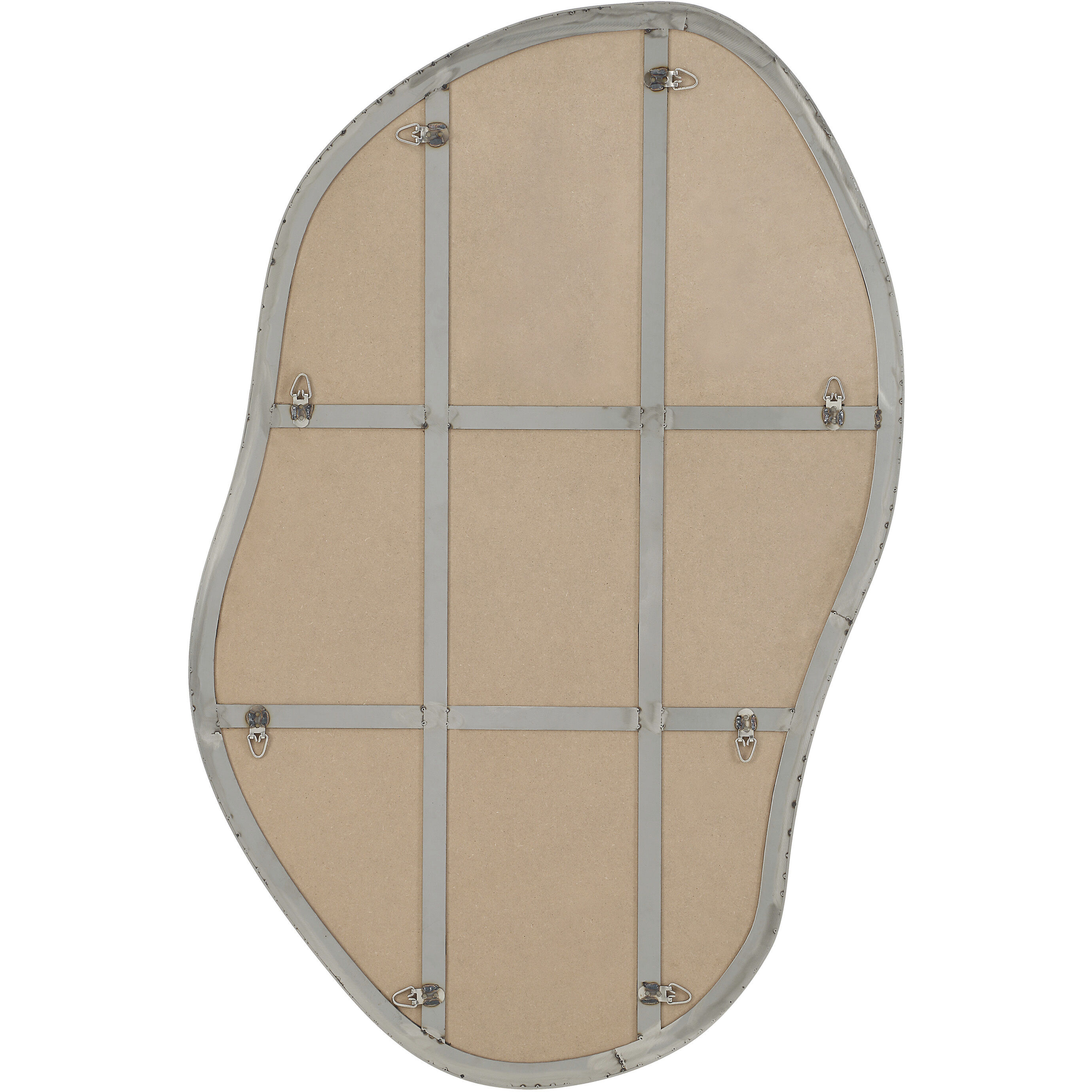 Javelin 45.25 X 30 inch Brushed Matte Satin Nickel Wall Mirror