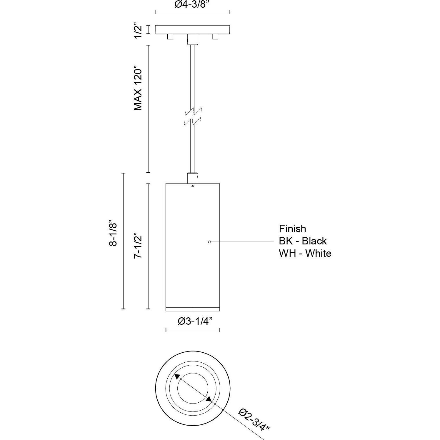 Lorna Pendant Ceiling Light in White