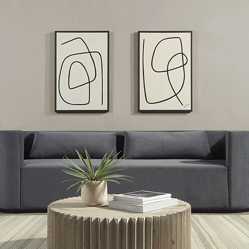 Moreau White/Black Canvas Art, 2 Piece