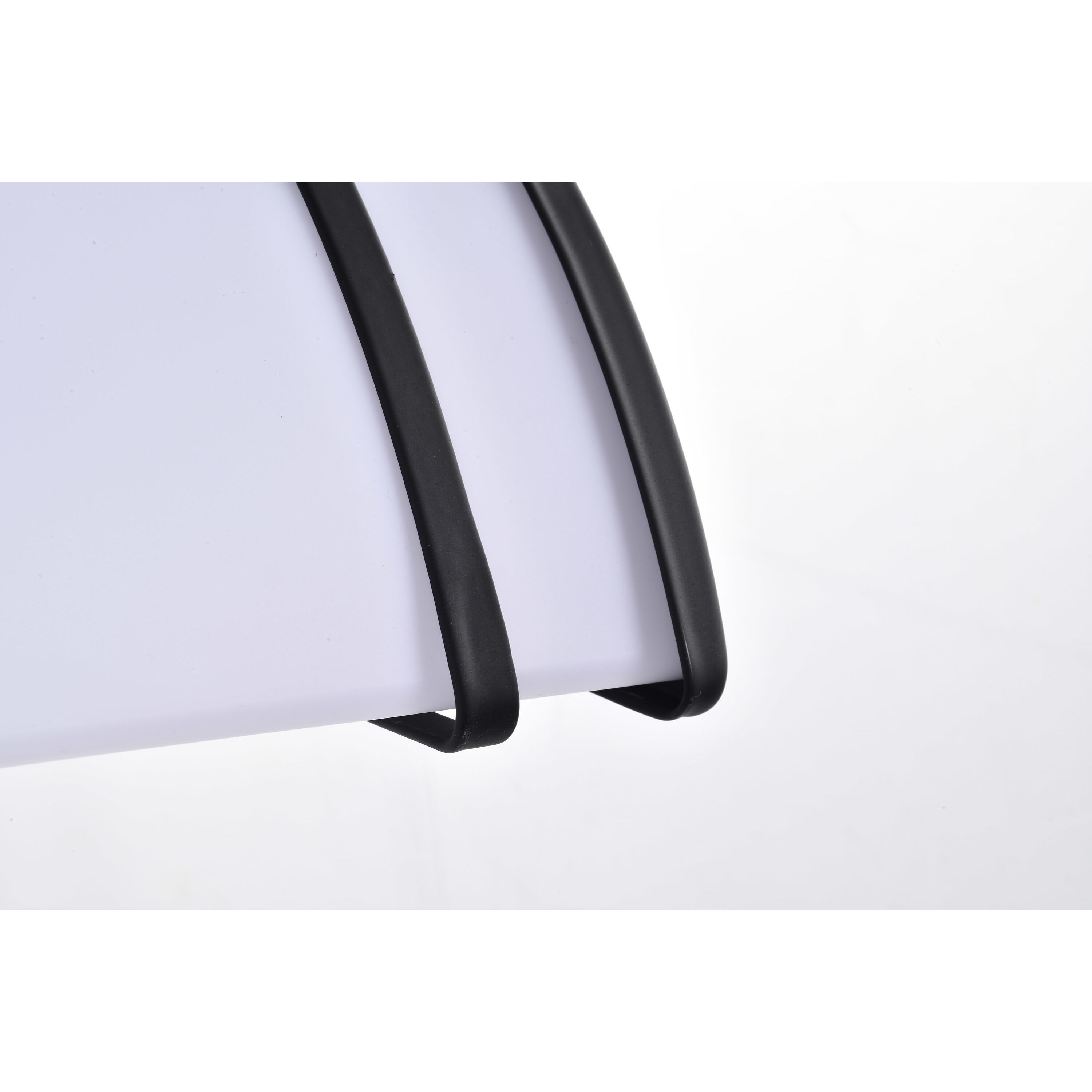 Glamour LED 12 inch Matte Black Linear Flush Mount Ceiling Light