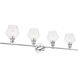 Gene 4 Light 38 inch Chrome Wall sconce Wall Light