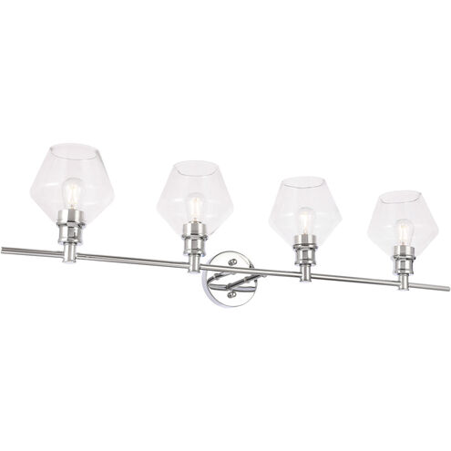 Gene 4 Light 38 inch Chrome Wall sconce Wall Light