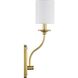 Bonita 1 Light 5 inch Satin Brass Wall Sconce Wall Light, Design Series