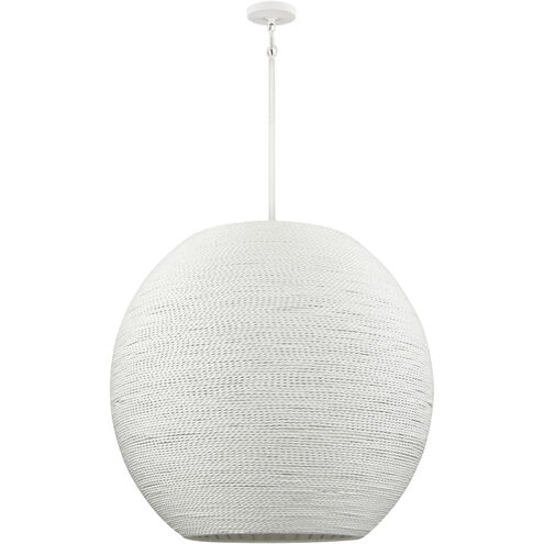 Sophie 4 Light 30.5 inch White Coral Pendant Ceiling Light