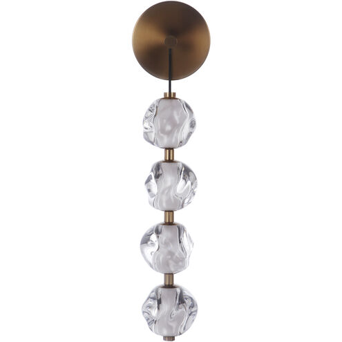 Jackie LED 6.3 inch Satin Brass Wall Sconce Wall Light