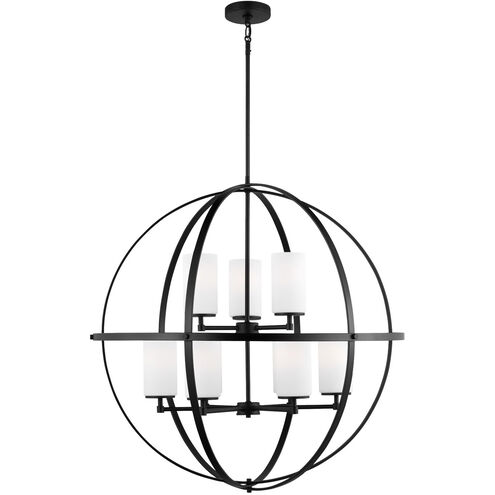 Alturas LED 32.5 inch Midnight Black Chandelier Ceiling Light
