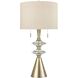 Annetta 33 inch 60 watt Antique Brass with Clear Table Lamp Portable Light