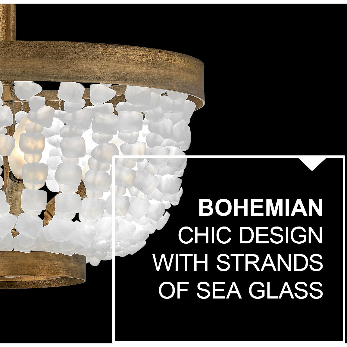 Dune LED 16 inch Burnished Gold Foyer Light Ceiling Light, Semi-Flush Mount