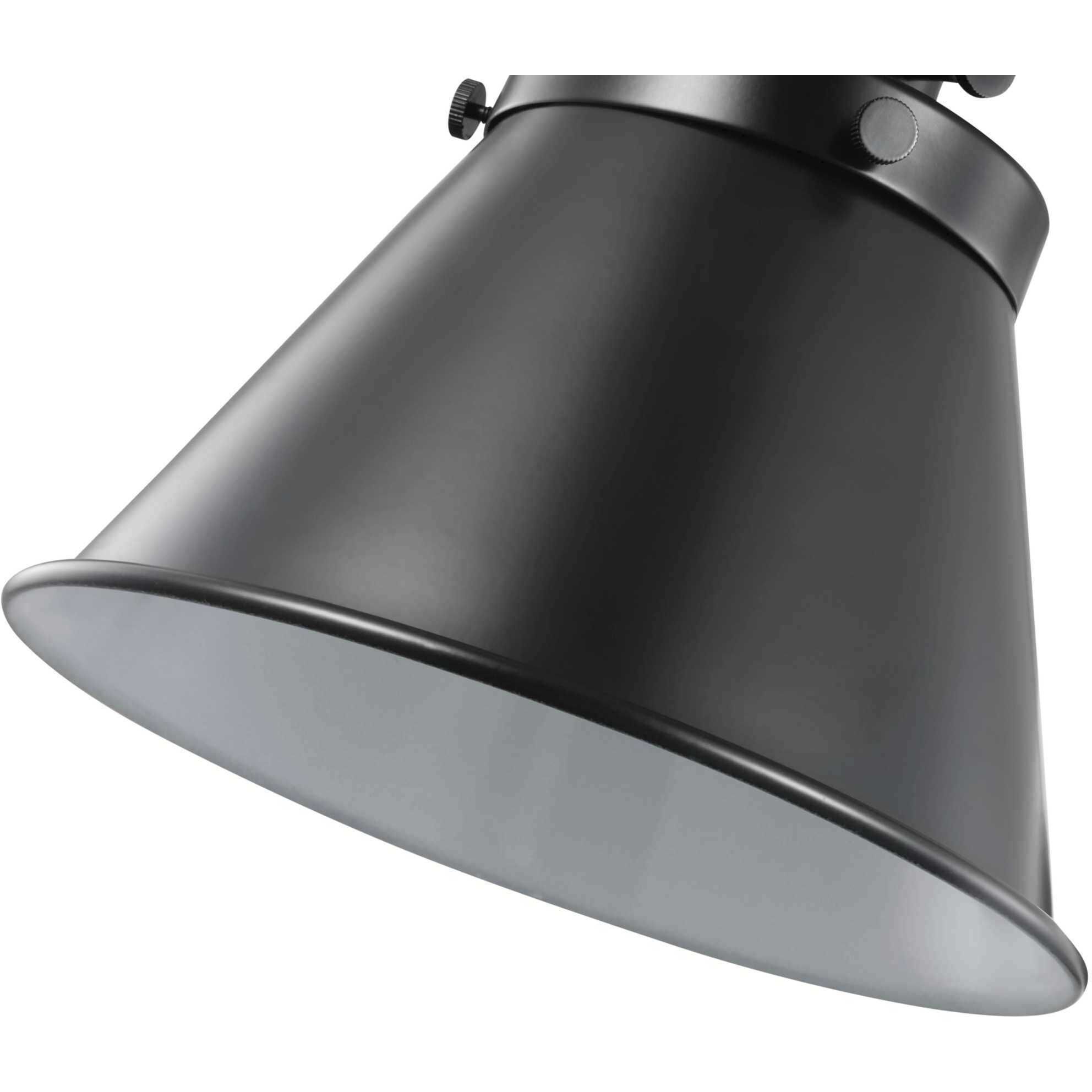 Hinton 18 inch 60.00 watt Matte Black Swing Arm Wall Light