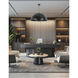 Ofelia LED 31.5 inch Matte Black Pendant Ceiling Light, Dome