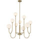 Chester 9 Light 30 inch Noble Brass Chandelier Ceiling Light