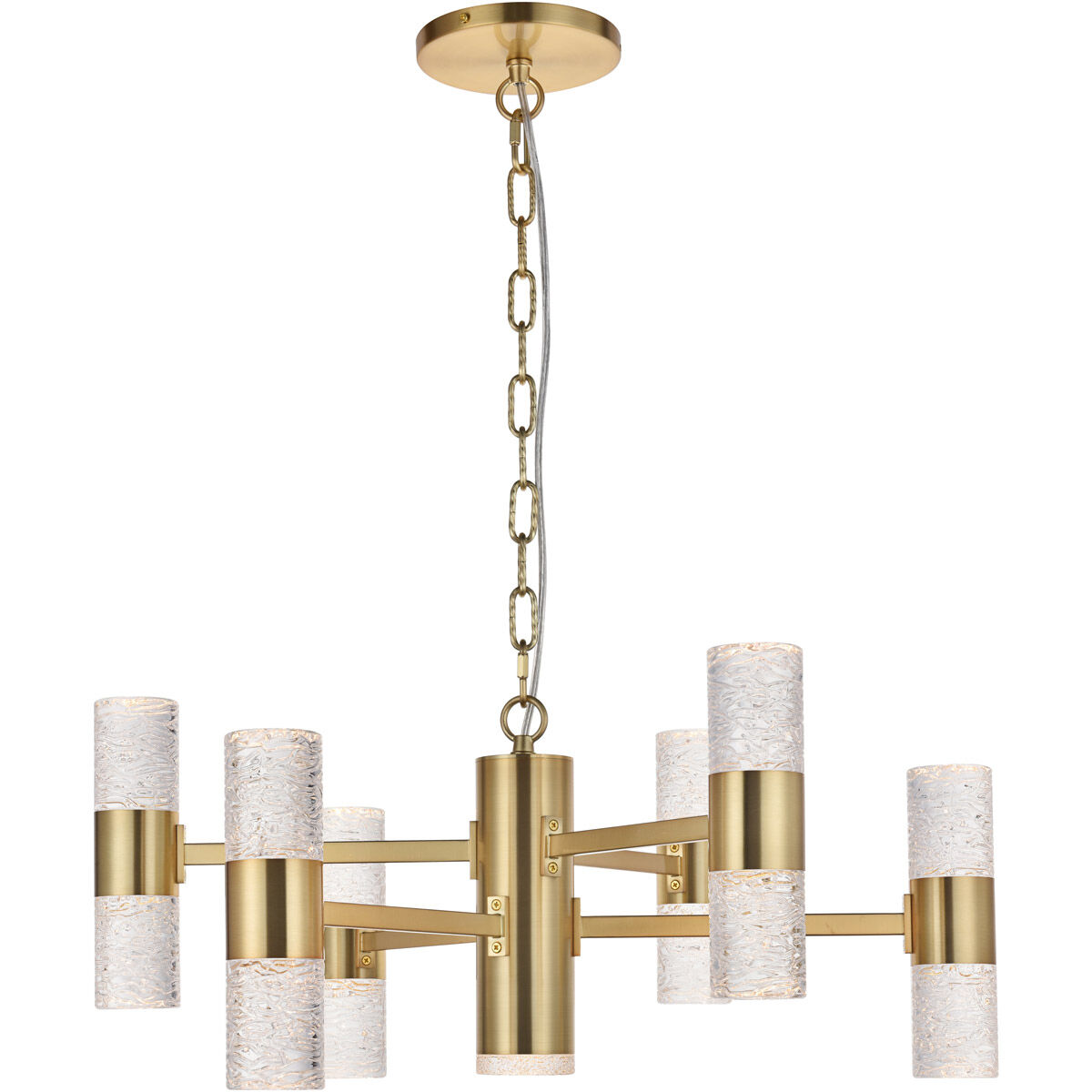 Vega LED 26 inch Gold Pendant Ceiling Light