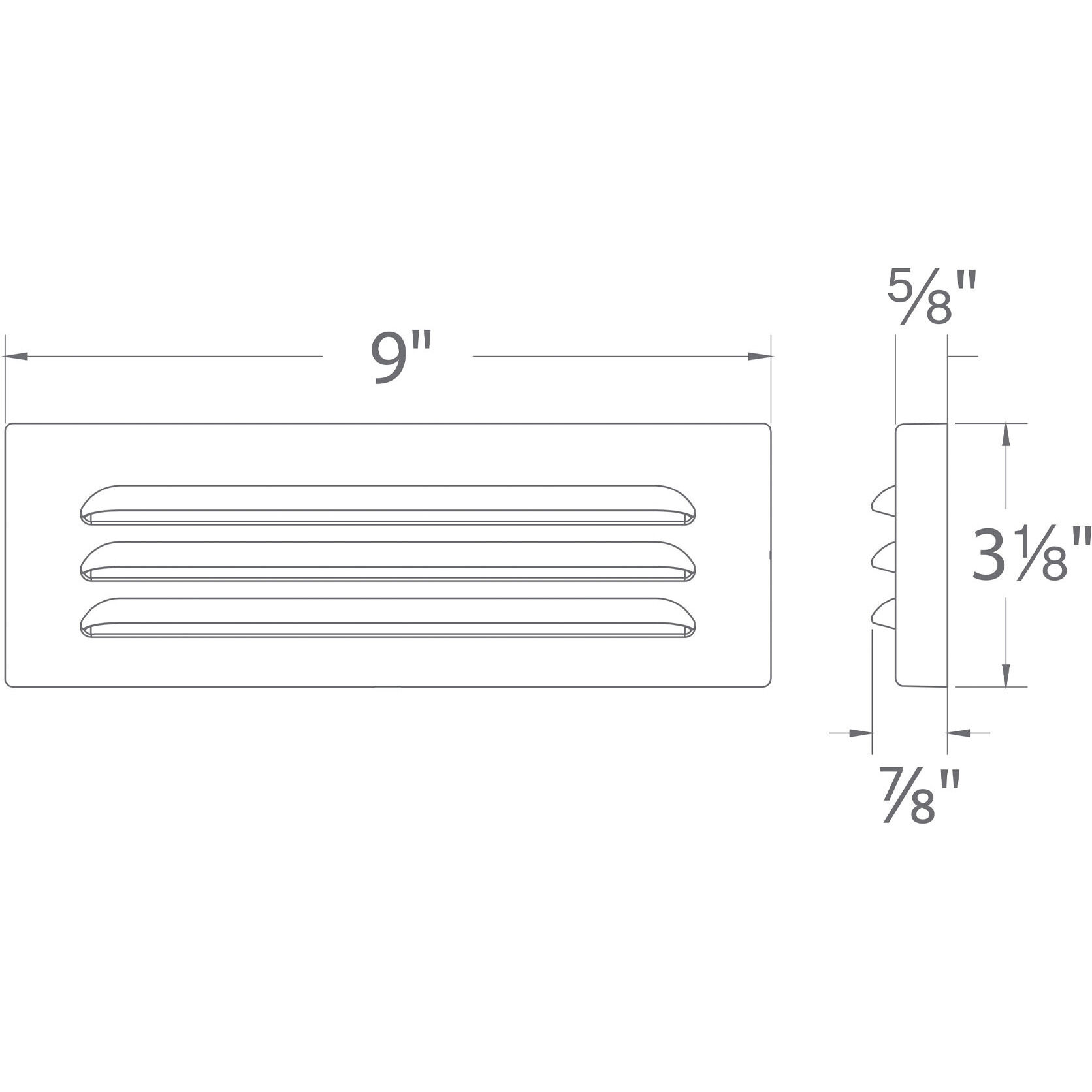 Tyler 12 8 watt White Step and Wall Lighting in 3000K, WAC Landscape
