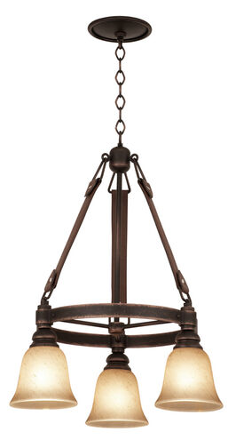 Rodeo Drive 3 Light 24 inch Country Iron Chandelier Ceiling Light