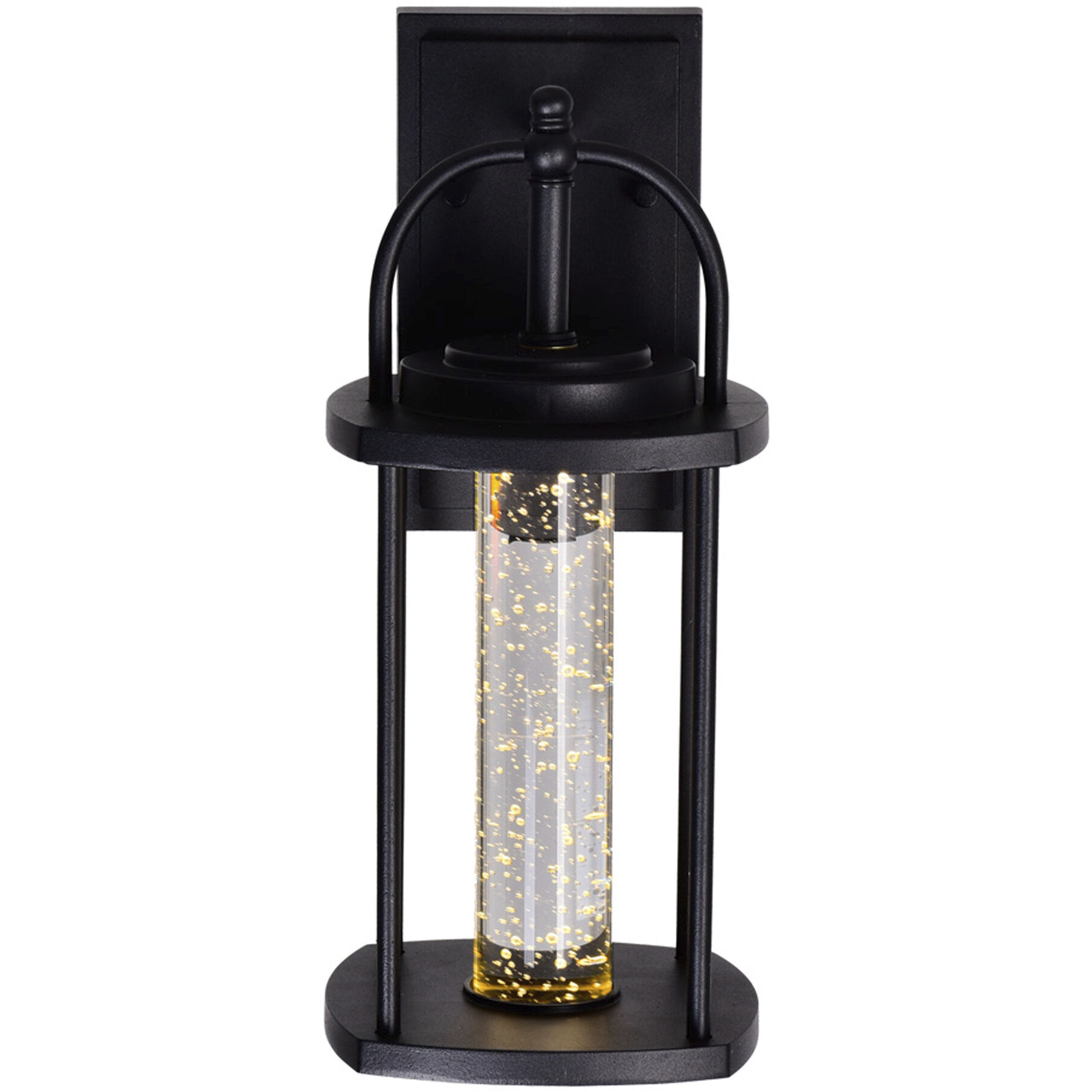 Greenwood LED 14 inch Black Outdoor Wall Light