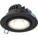Round Black Recessed Gimbal Light, Round