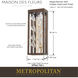 Maison Des Fleurs LED 7.13 inch Regal Bronze with Empire Gold Wall Sconce Wall Light