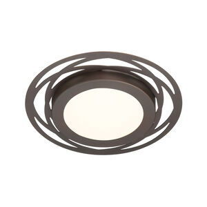 Edge Lit LED 12 inch Satin Bronze Flushmount Ceiling Light