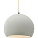 Radiance LED 12.25 inch Matte White and Matte Black Pendant Ceiling Light