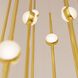 Constellation Aries LED 11.5 inch Satin Brass Pendant Ceiling Light in 3000K, White Optical Acrylic, 10 FT. Cord