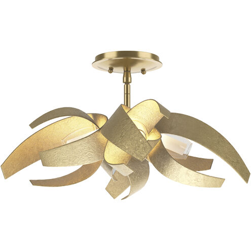 Corona 4 Light 19.6 inch Modern Brass Semi-Flush Ceiling Light