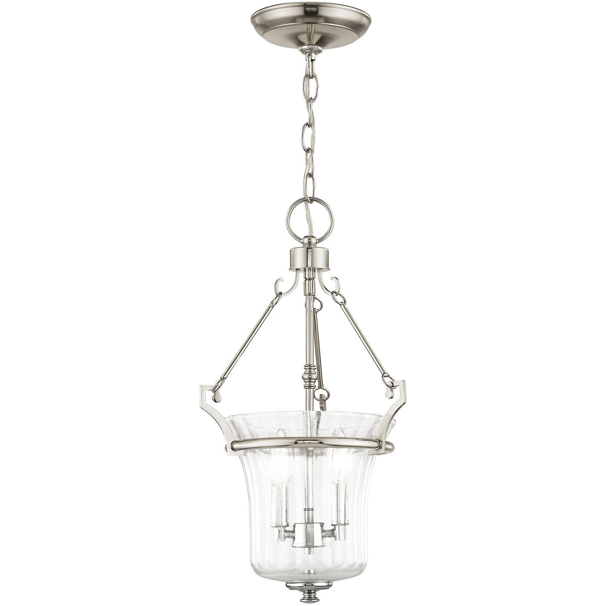 Cortland 2 Light 11 inch Polished Nickel Pendant Ceiling Light