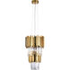 Canada 4 Light 12 inch Gold Pendant Ceiling Light