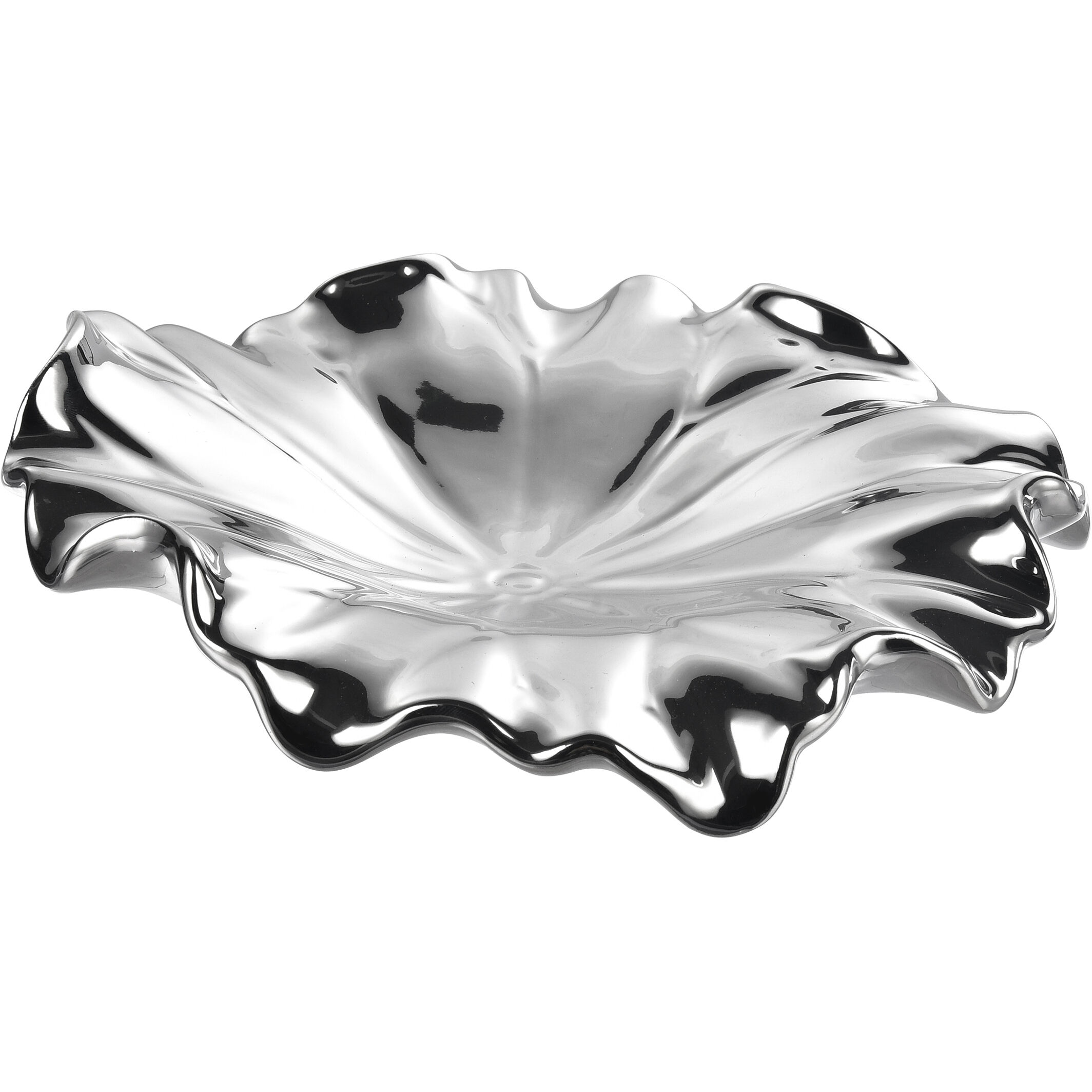 Petal Silver Dimensional Wall Art, Set of 4