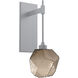 Gem LED 6.3 inch Classic Silver Indoor Sconce Wall Light in 3000K LED, Bronze, Tempo