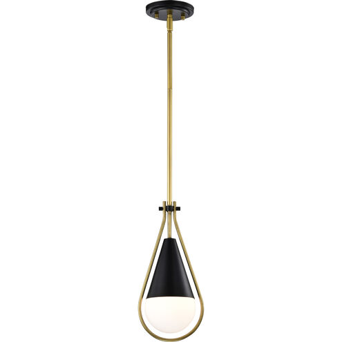 Admiral 1 Light 10 inch Matte Black Pendant Ceiling Light