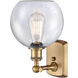 Ballston Athens LED 8 inch Brushed Brass Sconce Wall Light in Seedy Glass, Ballston