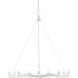 Serpentina 9 Light 37 inch Gesso White Chandelier Ceiling Light