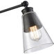 Albany 16.25 inch 60 watt Matte Black Hinged Swingarm Sconce Wall Light