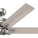 Fonthill 52 inch Brushed Nickel with Light Gray Oak Blades Ceiling Fan