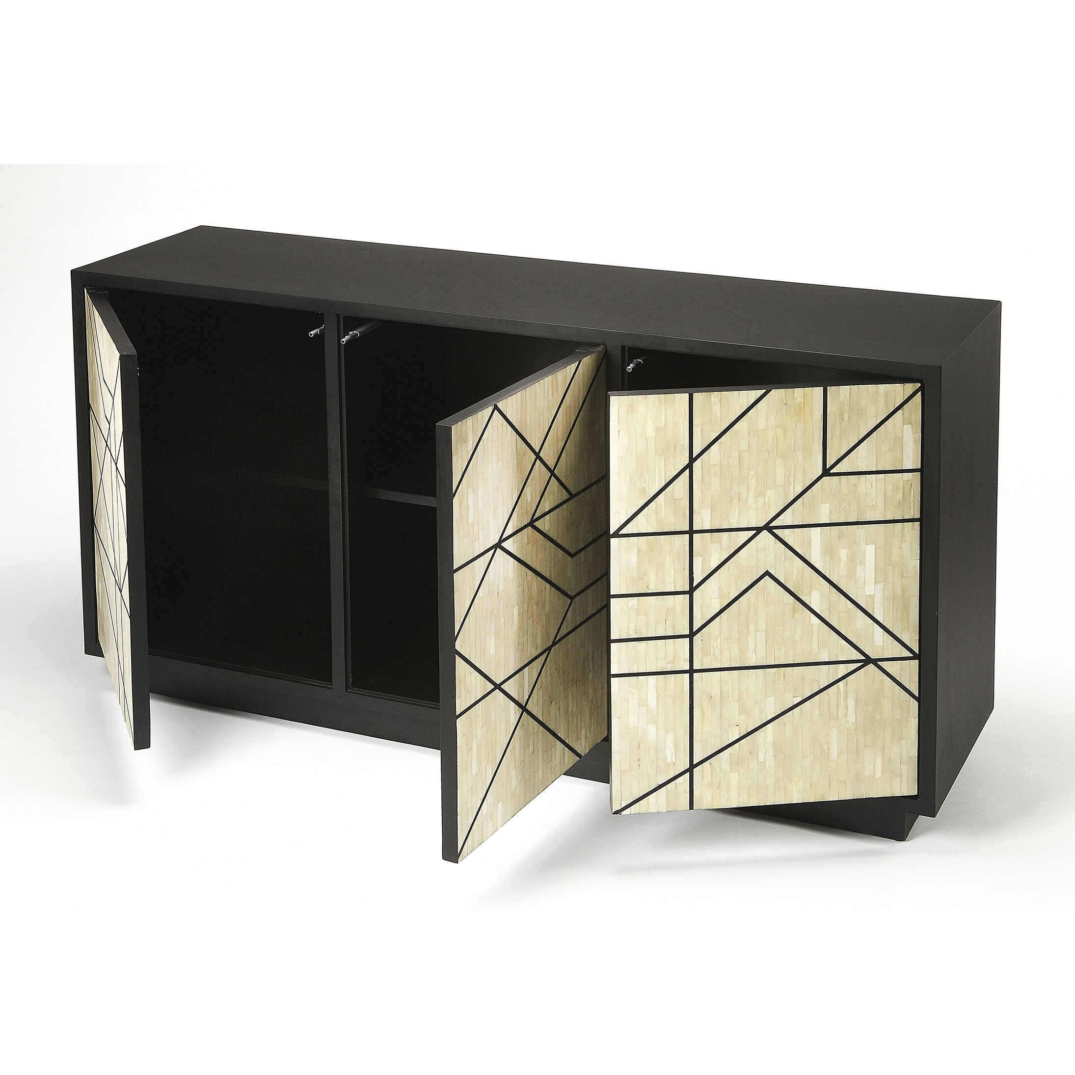 Bone Inlay Greta Bone Inlay Black Bone Inlay Chest/Cabinet