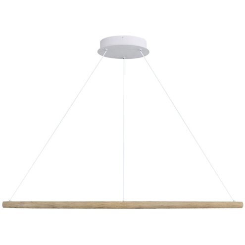 Veritas LED 47.25 inch Walnut Ring Chandelier Ceiling Light