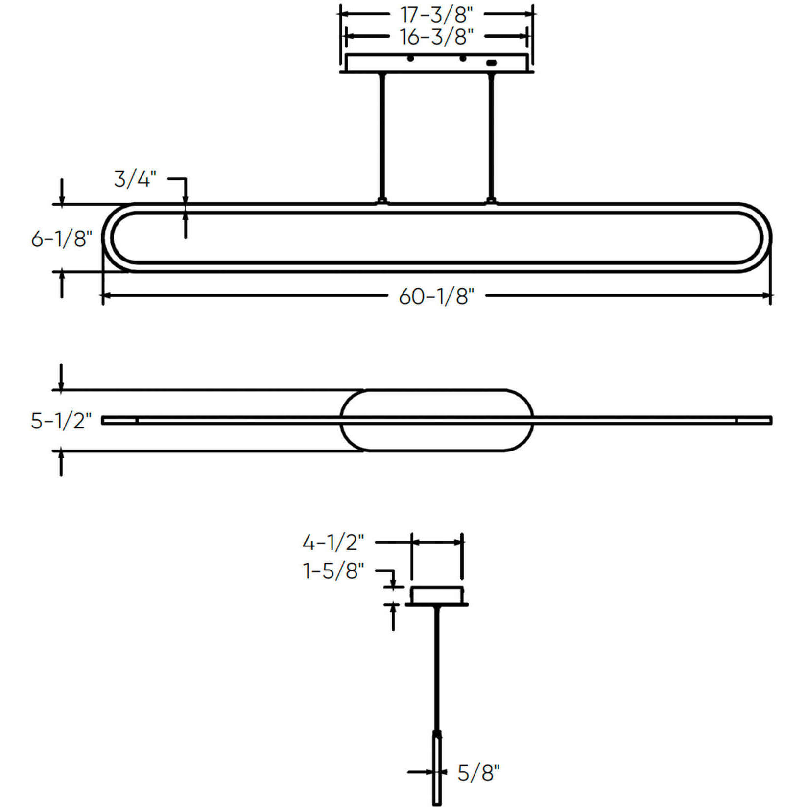 Atom 1 Light 4.75 inch Black Pendant Ceiling Light