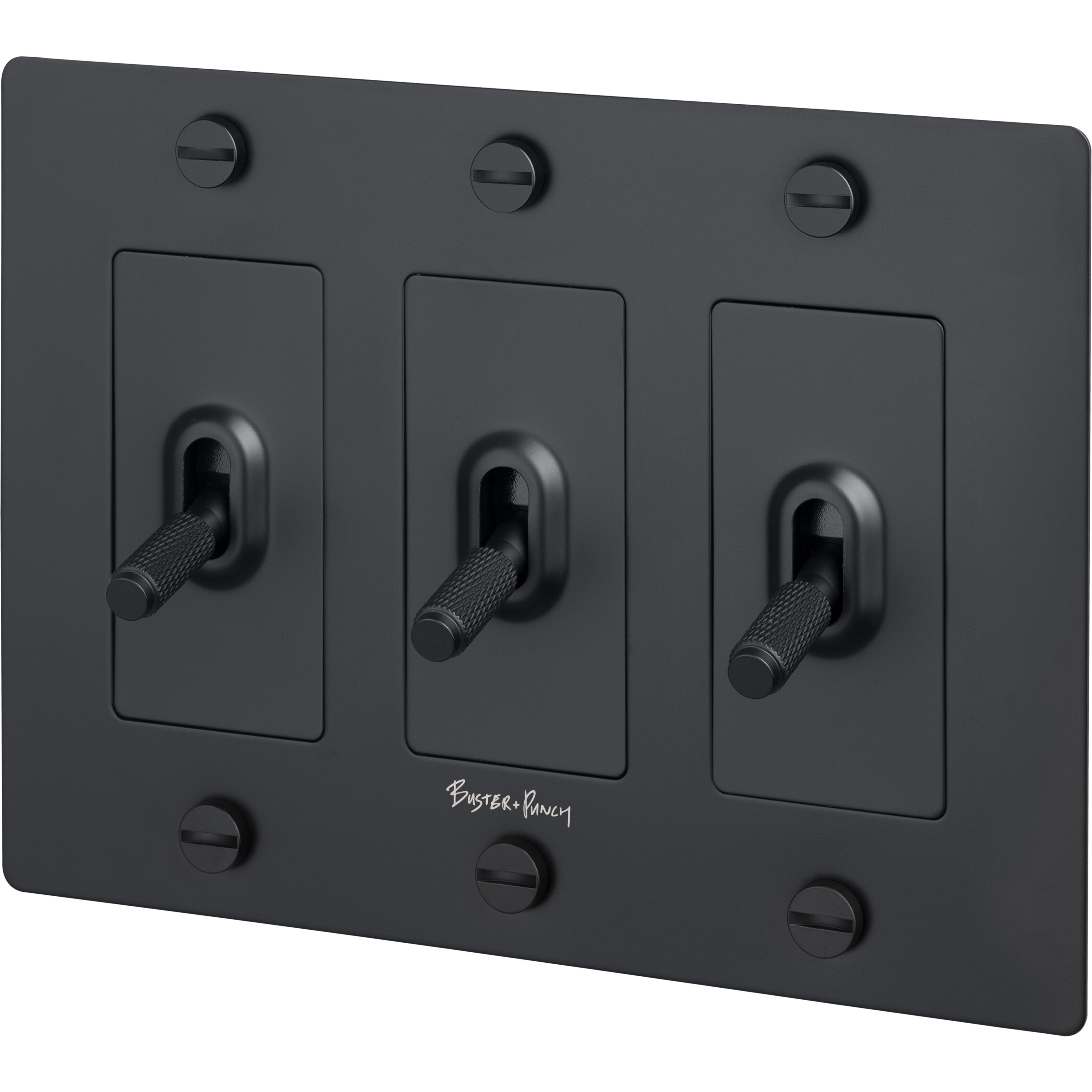 3G Toggle 120-277 Black Light Switch