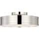 Paloma Contreras Dupont 12 inch Polished Nickel Semi-Flush Mount Ceiling Light