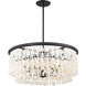 Shimmering Elegance 5 Light 28 inch Sand Coal Chandelier Ceiling Light