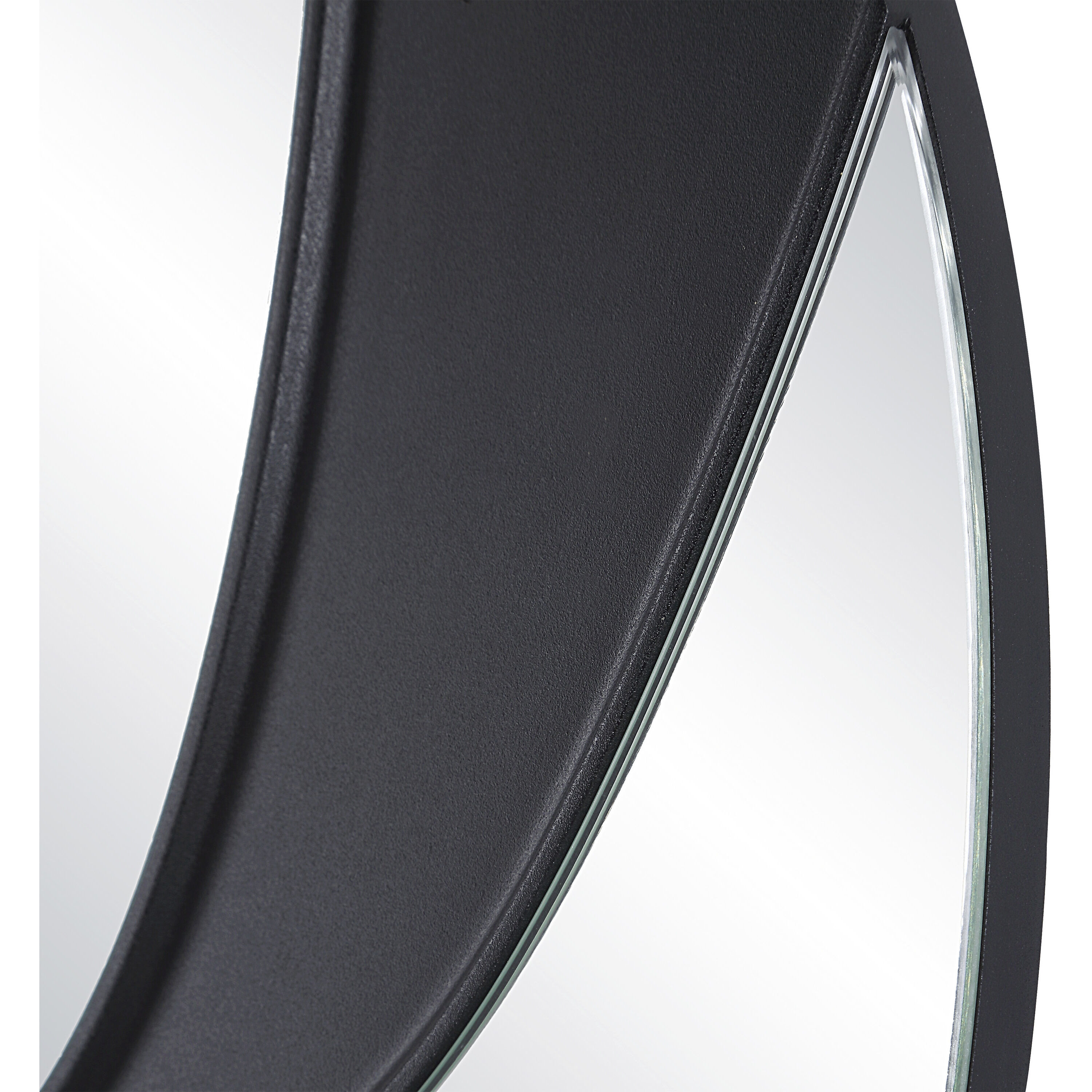 Dansk 24 X 24 inch Textured Matte Black Wall Mirror