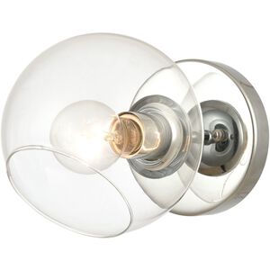 Claro 1 Light 9 inch Polished Chrome Vanity Light Wall Light