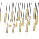 Stari Linear Chandelier Ceiling Light in Modern Gold