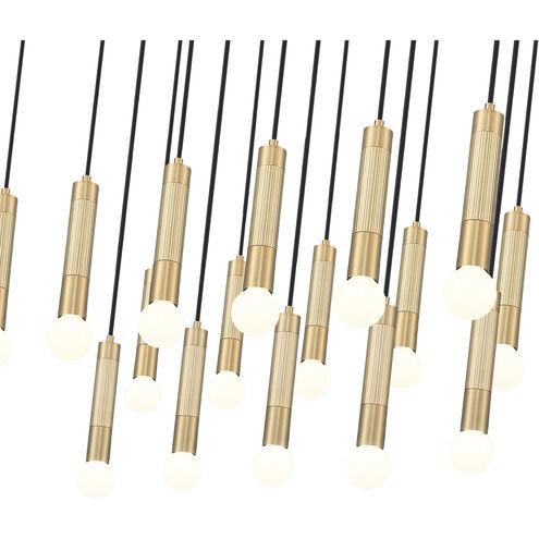 Stari Linear Chandelier Ceiling Light in Modern Gold