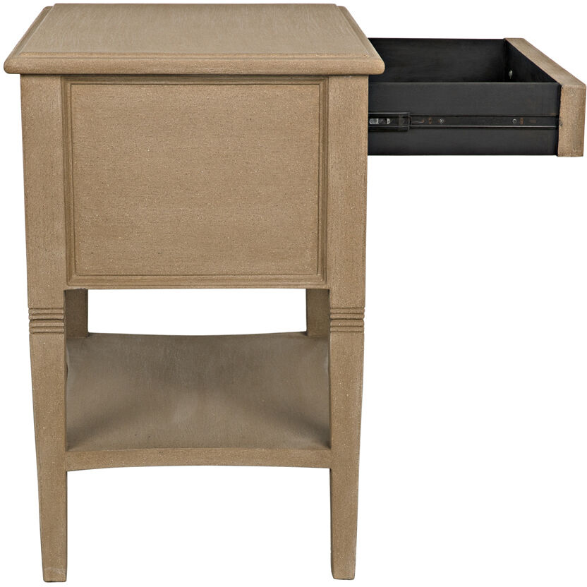 Oxford 30 X 28 inch Weathered Side Table, 2 Drawer