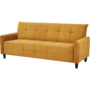 Large Biscuit Tufted Mustard Sofa