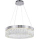 Canada LED 24 inch Chrome LED Chandelier Ceiling Light